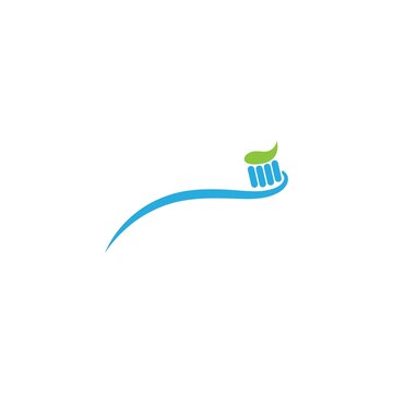 recommend clip art: Toothbrush icon logo design template illustration