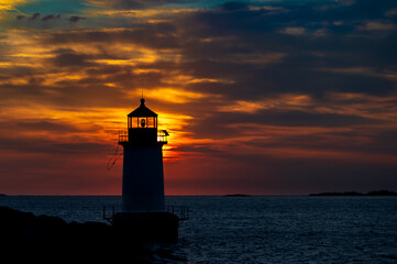 Lighthouse at sunrise