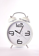 alarm clock on white
