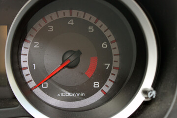 dashboard of car