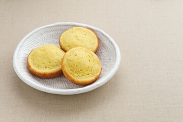Bika Ambon (Tapioca sponge cake), Indonesian traditional snack. Selected focus.
