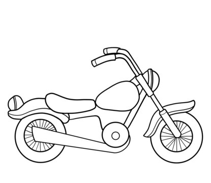 Cruiser Motorbike Motorcycle Drawing