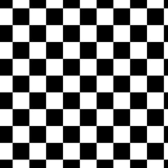 Fototapeta premium Seamless pattern with squares ornament. Quadrangles blocks tessellation image. Repeated checks ornamental background. Mosaic motif. Checkered floor. Flooring wallpaper. Digital paper. Vector art.