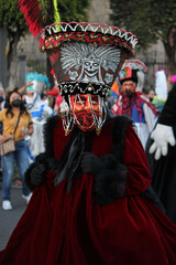 Festival of Huehuenches and Chinelos in Mexico City