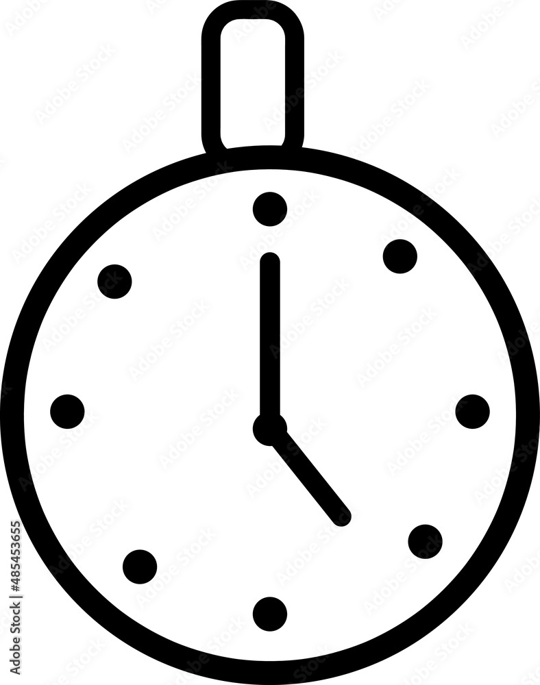 Poster last minute timer seconds stopwatch, vector image..eps