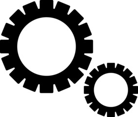 Gear Icon vector illustration on white background..eps