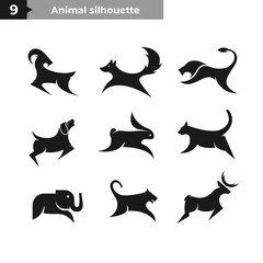 Animals Silhouette logo concept