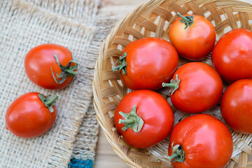 Ripe red tomatoes