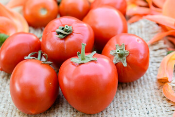 Ripe red tomatoes