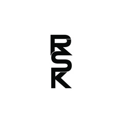 rsk letter original monogram logo design 