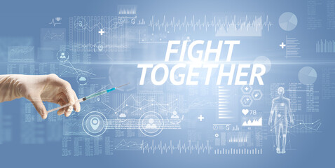 Syringe needle with virus vaccine