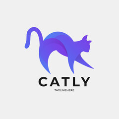 Ccatty colorful logo concept