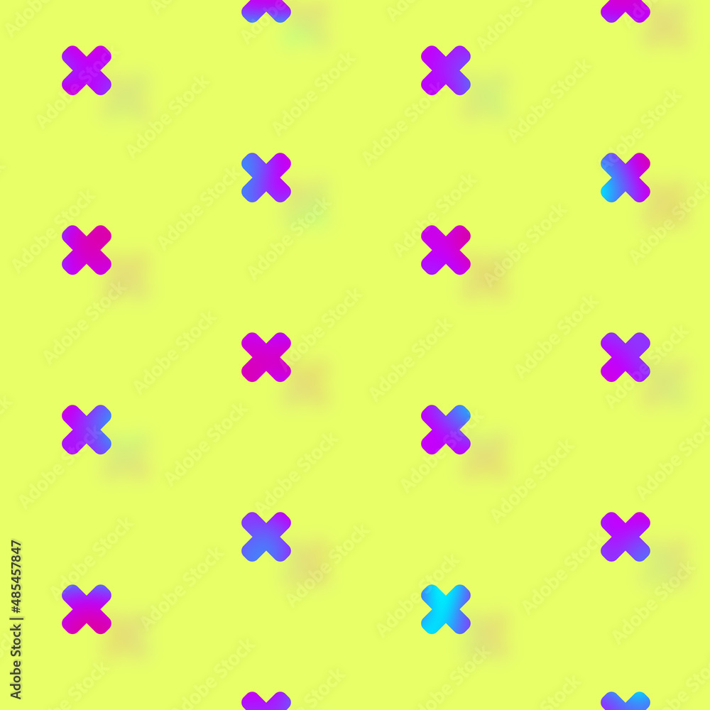 Poster pattern of geometric shapes in vibrant gradient holographic neon colors. retro, memphis 80s 90s styl