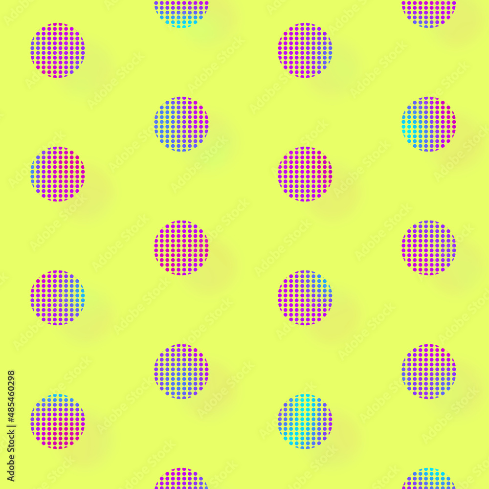 Poster pattern of geometric shapes in vibrant gradient holographic neon colors. retro, memphis 80s 90s styl