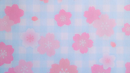 桜の花びらが舞っている