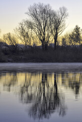The river bank in autumn