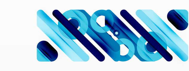 Creative geometric wallpaper. Minimal lines and circles background