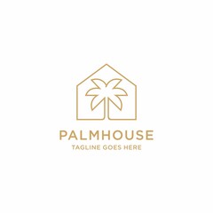 Palm house icon vector illustration