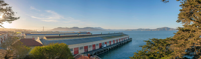 Shipping ports at the San Francisco bay area in California