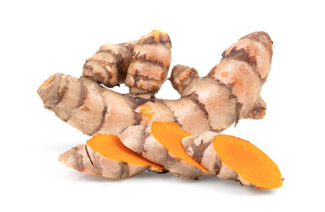 turmeric isolated on white