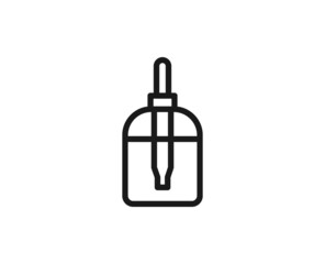 Obraz premium Beauty line icon on white background