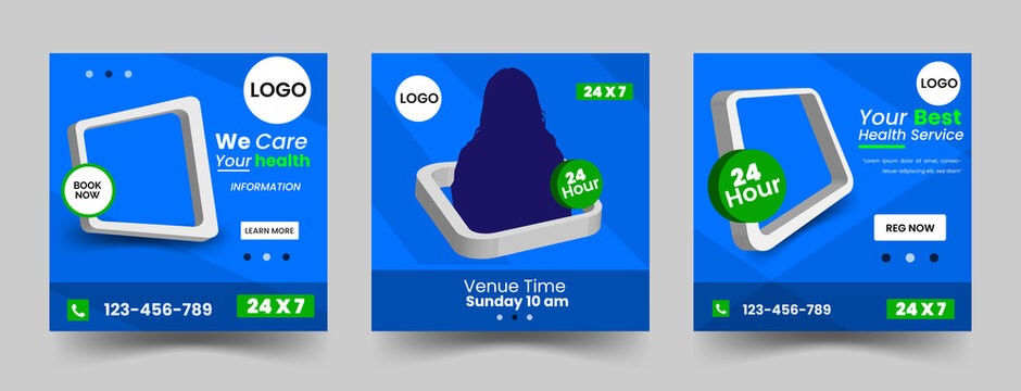 Medical Health Social Media Post Design