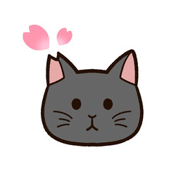 さくらねこ　黒猫