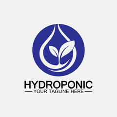 Hydroponic logo vector icon illustration design