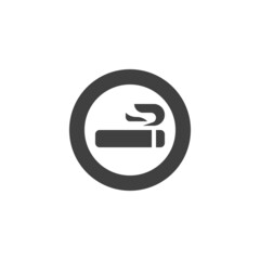 Smoking area vector icon