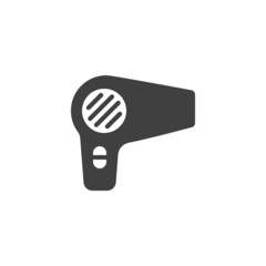 Hair dryer vector icon