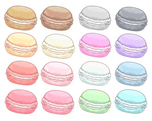 カラフルマカロン　16色セット　ノーマルver