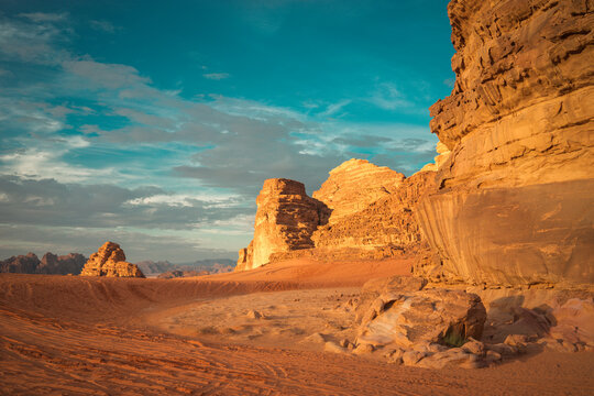incredible landscape in Wadi Rum