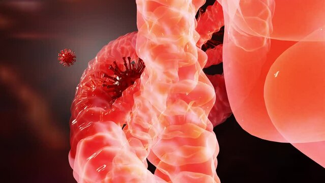 Covid variants mutating cells concept and new coronavirus b.1.1.7 outbreak or covid-19 viral cell mutation and influenza as dangerous flu strain medical health risk with disease