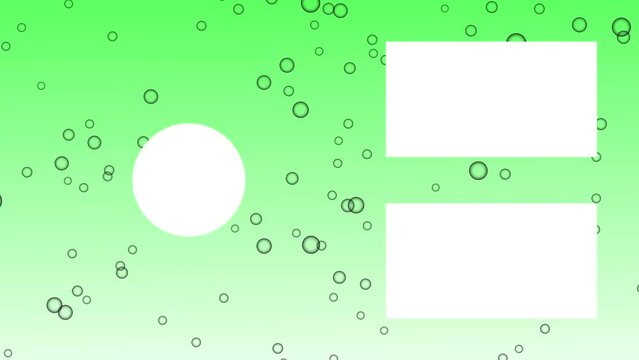 緑　泡　ファンシー　YouTube　エンドカード　終了画面　エンディング　モーショングラフィクス
