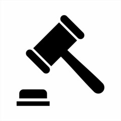 Judge hammer icon