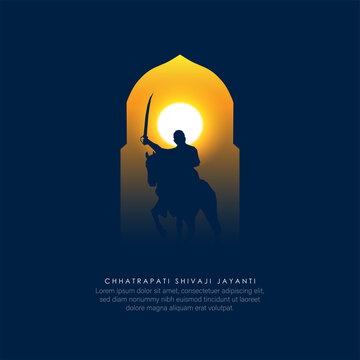 vector illustration of Chhatrapati Shivaji.vector