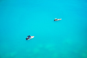 Fototapeta na wymiar boats in deep water