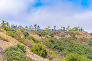 Fototapeta na wymiar Uphill residences of Laguna Niguel at Southern California