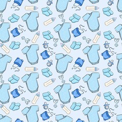 seamless pattern with children