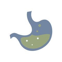 stomach icon vector. anatomy icon vector
