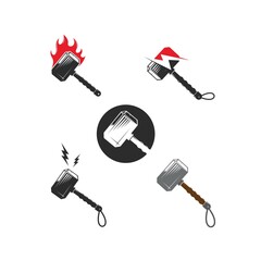 hammer  icon vector illustration design template