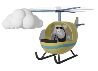 Fish and Helicopter and Cloud