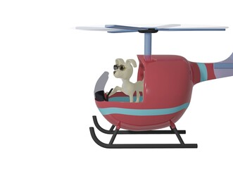Dog and Helicopter