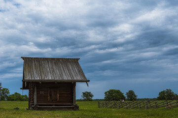 Obraz premium Kizhi Island, Russia. Ancient wooden religious architecture