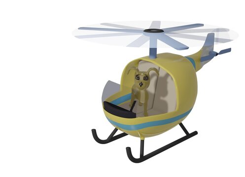Dog and Helicopter