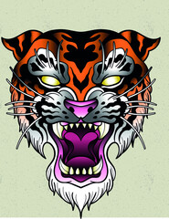 tiger art tattoo