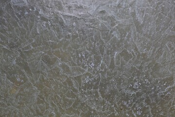 한국겨울의냇가에물이언모습입니다