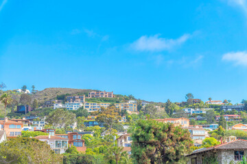 Residential area on the mountain at La Jolla, San Diego, California
