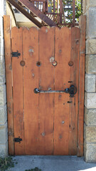 antique door. old wooden door. vintage gate