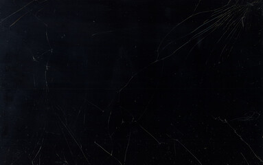 Cracked overlay. Dust scratches texture. Distressed phone screen. Grunge broken aged device display...